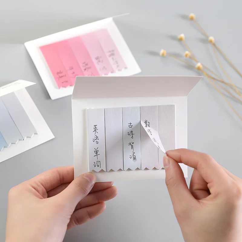 Small fresh gradient color classification message stickers Chinese style index stickers notepads N times sticky notes note pads
Small fresh gradient color classification message stickers Chinese style index stickers notepads N times sticky notes note pads