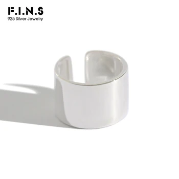 F.I.N.S S925 Sterling Silver Rings for Ladies Minimalism Glossy Open Ring Wide Simple Finger Ring Silver 925 Women's Decoration
F.I.N.S S925 Sterling Silver Rings for Ladies Minimalism Glossy Open Ring Wide Simple Finger Ring Silver 925 Women's Decoration