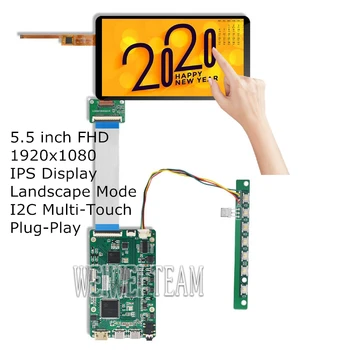 IPS Screen 5.5 inch FHD 1920x1080 1080p Lcd Display +Touch Panel Sensor HDMI MIPI Driver Board Type c Build-in Speaker Audio
IPS Screen 5.5 inch FHD 1920x1080 1080p Lcd Display +Touch Panel Sensor HDMI MIPI Driver Board Type c Build-in Speaker Audio