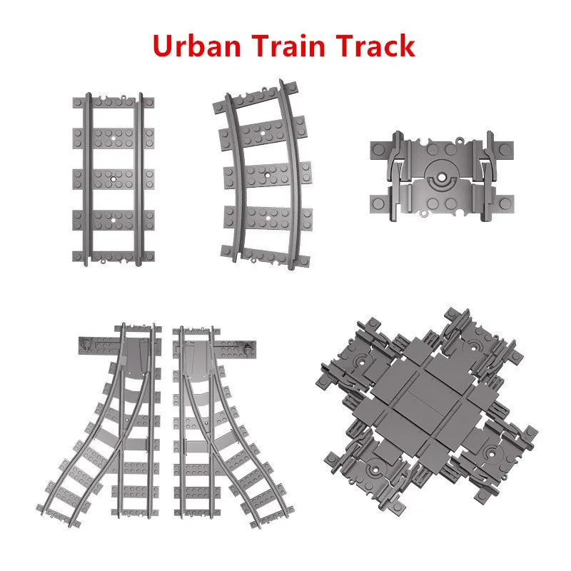 Urban Train Tracks Cross Track Straight Curved Railway Building Blocks Compatible All Brands City Trains Rails Bricks Kids Toys
Urban Train Tracks Cross Track Straight Curved Railway Building Blocks Compatible All Brands City Trains Rails Bricks Kids Toys