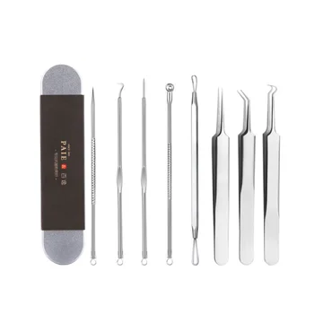 8pcs Blackhead Acne Remover Tool Kit Facial Comedones Acne Needle Clip Pimple Tweezer Blemish Extractor Set Skin Tools
8pcs Blackhead Acne Remover Tool Kit Facial Comedones Acne Needle Clip Pimple Tweezer Blemish Extractor Set Skin Tools