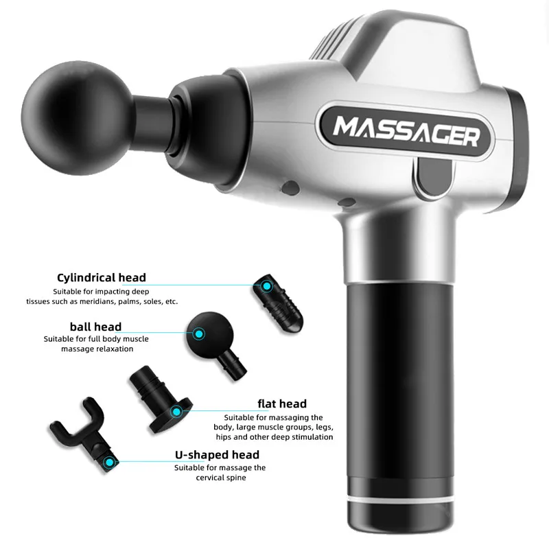 Electric Tissue Massage Gun Muscle Massager Therapy Vibration Massager Training Body Relaxation Slimming Shaping Pain Relief 
Electric Tissue Massage Gun Muscle Massager Therapy Vibration Massager Training Body Relaxation Slimming Shaping Pain Relief