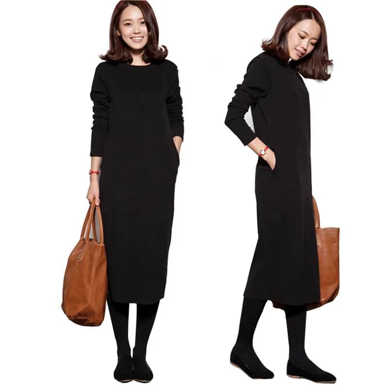 Free Shipping 2021 New Fashion Plus Size Stretch Long Mid-calf Black And Grey Dresses For Women Warm Fleece Winter Dresses
Free Shipping 2021 New Fashion Plus Size Stretch Long Mid-calf Black And Grey Dresses For Women Warm Fleece Winter Dresses