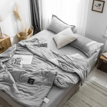 Washed Cotton Pure Cotton Thin Style Soft Cozy Summer Cool Quilt Single Double Breathable Sofa Bed Airplane Travel Quilts Decor
Washed Cotton Pure Cotton Thin Style Soft Cozy Summer Cool Quilt Single Double Breathable Sofa Bed Airplane Travel Quilts Decor