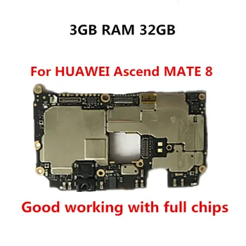 

For HUAWEI Ascend MATE 8 NXT-DL00 Unlocked Original Motherboard 3GB RAM 32GB ROM Mainboard EMUI Logic Board With Full Chips