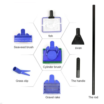 5 In 1 Aquarium Cleaning Tools Aquarium Tank Clean Set Fish Net Gravel Rake Algae Scraper Fork Sponge Brush Glass Cleaner Tools
5 In 1 Aquarium Cleaning Tools Aquarium Tank Clean Set Fish Net Gravel Rake Algae Scraper Fork Sponge Brush Glass Cleaner Tools