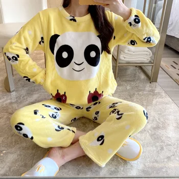 2020 womens pajamas set Winter Thick Warm Flannel Pajama Sets Cartoon Pyjamas Women Homewear Animal Sleepwear Female Pajama
2020 womens pajamas set Winter Thick Warm Flannel Pajama Sets Cartoon Pyjamas Women Homewear Animal Sleepwear Female Pajama