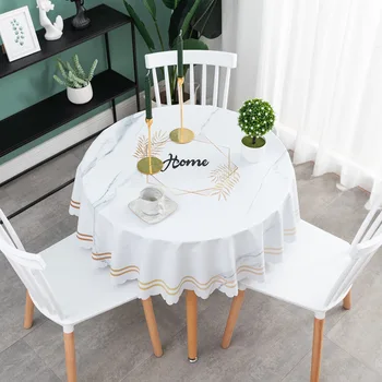 PVC Round Waterproof Table Cloth Home Hotel Oilproof Disposable Marble Gold Leaf Tablecloth Modern Minimalist
PVC Round Waterproof Table Cloth Home Hotel Oilproof Disposable Marble Gold Leaf Tablecloth Modern Minimalist