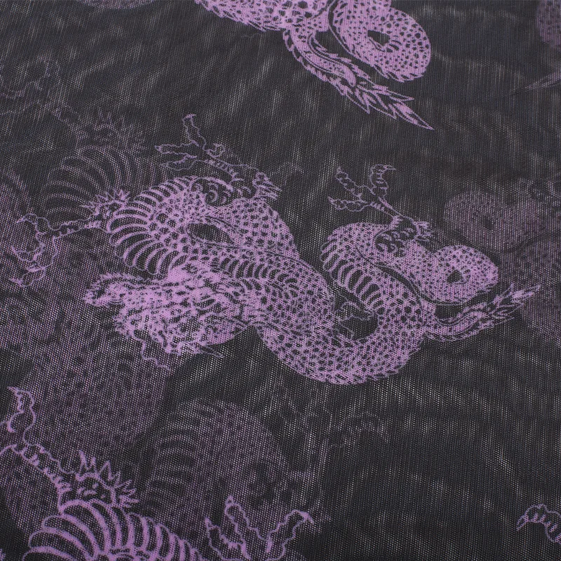 Women Gothic Chinese Dragon Printed Mesh Dress 2021 Hipster Lady Transparent Thin O Neck Mini Long Sleeve Contrast Color Dresses Women Gothic Chinese Dragon Printed Mesh Dress 2021 Hipster Lady Transparent Thin O Neck Mini Long Sleeve Contrast Color Dresses