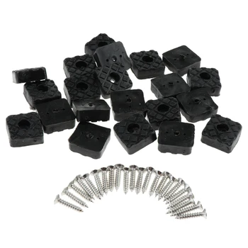 20pcs Square Non-skid Rubber Feet Pad Furniture Rubber Feet for Table Desk Chair Kitchen Cabinet Screws included 22x22x9mm
20pcs Square Non-skid Rubber Feet Pad Furniture Rubber Feet for Table Desk Chair Kitchen Cabinet Screws included 22x22x9mm