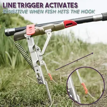 Portable Foldable Automatic Double Spring Angle Fishing Pole Tackle Bracket Anti-Rust Steel Fishing Bracket Rod Holder
Portable Foldable Automatic Double Spring Angle Fishing Pole Tackle Bracket Anti-Rust Steel Fishing Bracket Rod Holder
