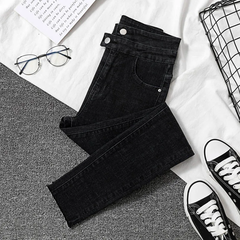 high waist black Blue skinny jeans woman ripped mom jeans for women plus size Button stretch Ladies jeans denim jeans femme 
high waist black Blue skinny jeans woman ripped mom jeans for women plus size Button stretch Ladies jeans denim jeans femme