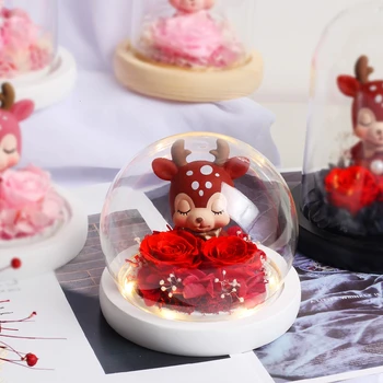 New Year Present The Beauty And Beast Rose Valentine's Day Gifts Eternal Rose In Glass Dome Christmas Day Gift Birthday Gift
New Year Present The Beauty And Beast Rose Valentine's Day Gifts Eternal Rose In Glass Dome Christmas Day Gift Birthday Gift