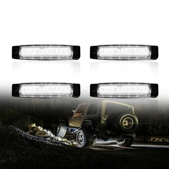 4pcs Car Styling 12V White 6-LED Rock Lights Semaphore For Jeep Offroad Truck RZR ATV UTV DIY Style Waterproof
4pcs Car Styling 12V White 6-LED Rock Lights Semaphore For Jeep Offroad Truck RZR ATV UTV DIY Style Waterproof