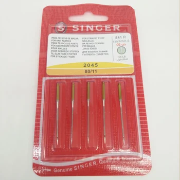 Singer Premium Ball Point Sewing Machine Needles 2045 - Sizes 80/11,100/16- 1pack =5pcs
Singer Premium Ball Point Sewing Machine Needles 2045 - Sizes 80/11,100/16- 1pack =5pcs