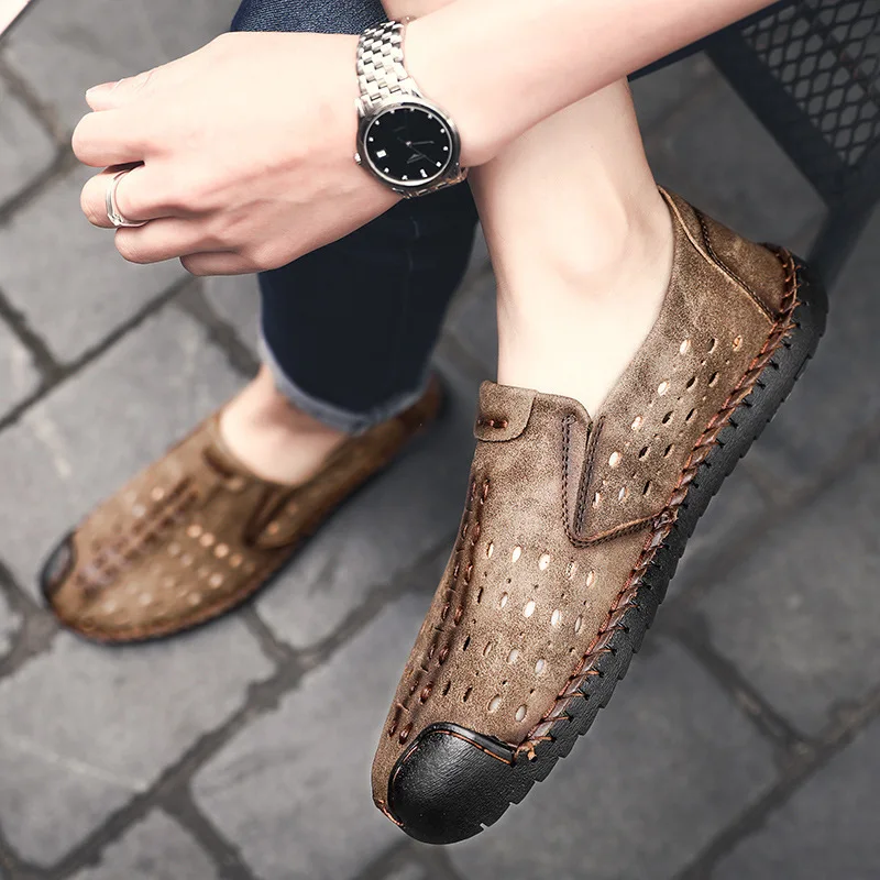 2019 New Style MEN'S SHOES Fashion Breathable Foot Covering Casual Hollow-out Leather Shoes Large Size 4546 Men's Fashion Shoe
2019 New Style MEN'S SHOES Fashion Breathable Foot Covering Casual Hollow-out Leather Shoes Large Size 4546 Men's Fashion Shoe