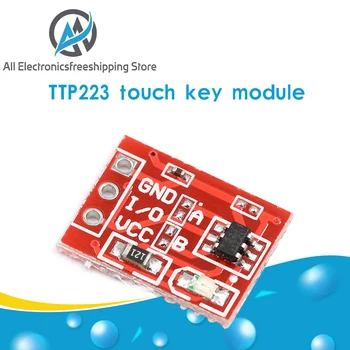 5pcs TTP223 Touch Key Switch Module Touching Button Self-Locking/No-Locking Capacitive Switches Single Channel Reconstruction