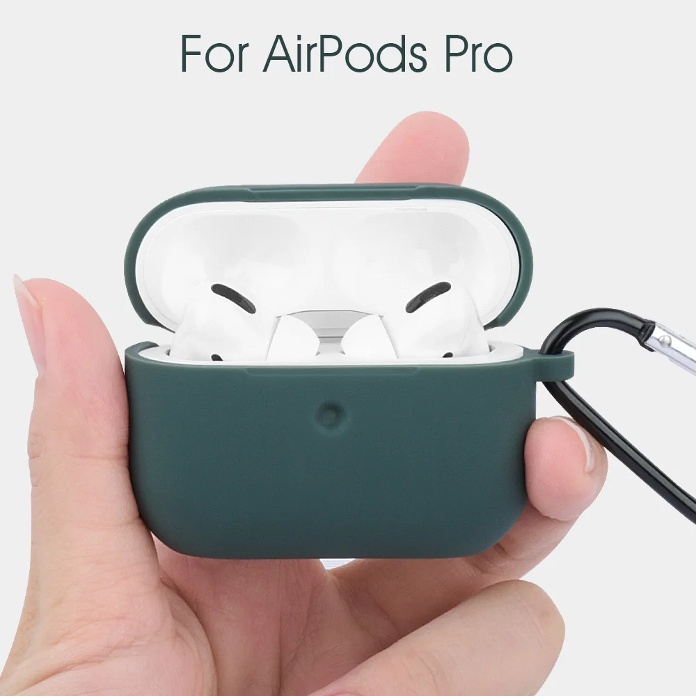 Мягкий чехол для наушников Airpods Pro жидкий силиконовый Apple Air Pods аксессуары Bluetooth