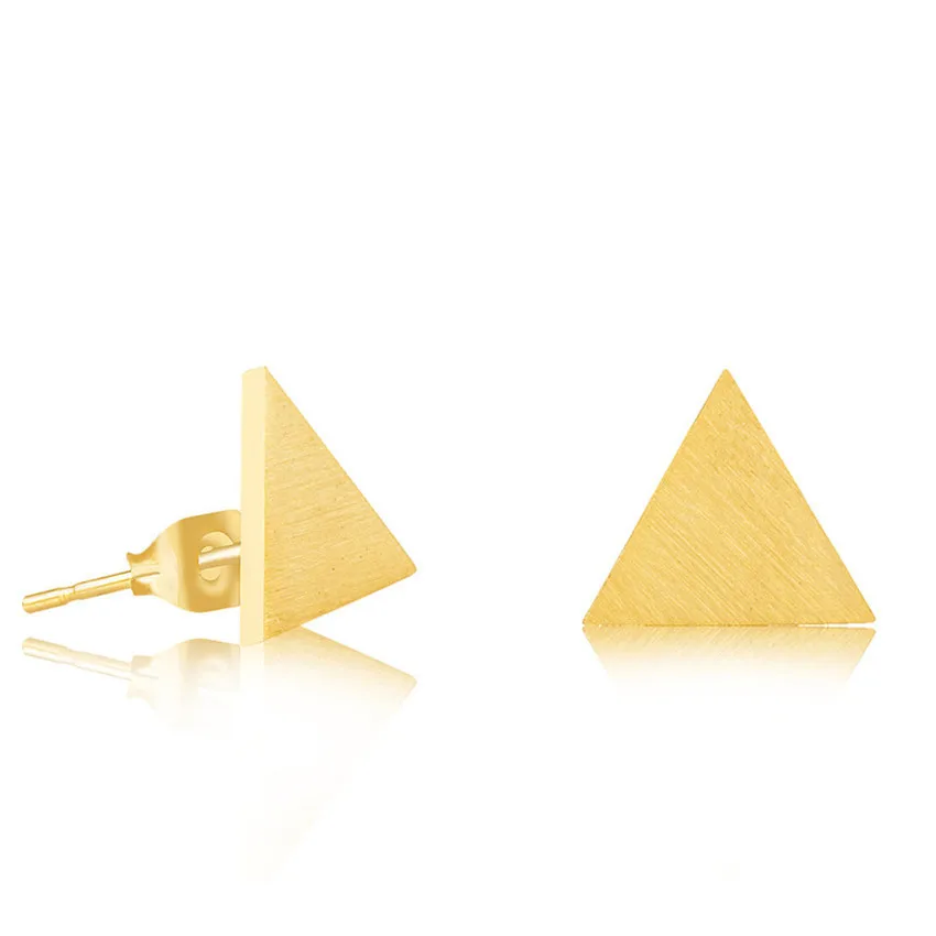 Simple Gold Color Geometric Triangle Stud Earrings For Women Girl Fashion Korean Earrings Jewelry Aretes De Mujer Modernos 2018
Simple Gold Color Geometric Triangle Stud Earrings For Women Girl Fashion Korean Earrings Jewelry Aretes De Mujer Modernos 2018