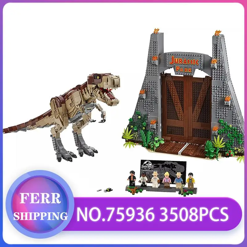 2019 Jurassic World T.REX RAMPAGE Building Blocks 2 Dinosaur Figures Bricks Compatible with legoing 75936 Toys For Children Gift
2019 Jurassic World T.REX RAMPAGE Building Blocks 2 Dinosaur Figures Bricks Compatible with legoing 75936 Toys For Children Gift