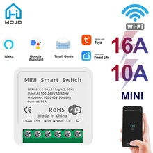 HIMOJO Tuya Wifi Switch Supports 16/10A 2 Way Control Smart Home Automation Module Works with Alexa Google Home Smart Life App
HIMOJO Tuya Wifi Switch Supports 16/10A 2 Way Control Smart Home Automation Module Works with Alexa Google Home Smart Life App