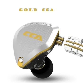 CCA C12 5BA+1DD Gold Metal HIFI Hybrid In Ear Earphones 12 Drivers Unit 5D Stereo HIFI Bass ZS10 ZSN PRO AS10 C10 C16
CCA C12 5BA+1DD Gold Metal HIFI Hybrid In Ear Earphones 12 Drivers Unit 5D Stereo HIFI Bass ZS10 ZSN PRO AS10 C10 C16