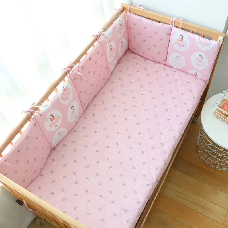 Детские бамперы в кроватке для новорожденных скандинавском стиле с милым