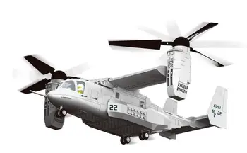 Military USA V-22 Osprey Aircraft Model Building Blocks Army Soldie Helicopter Bricks Toys Gift For Children
Military USA V-22 Osprey Aircraft Model Building Blocks Army Soldie Helicopter Bricks Toys Gift For Children