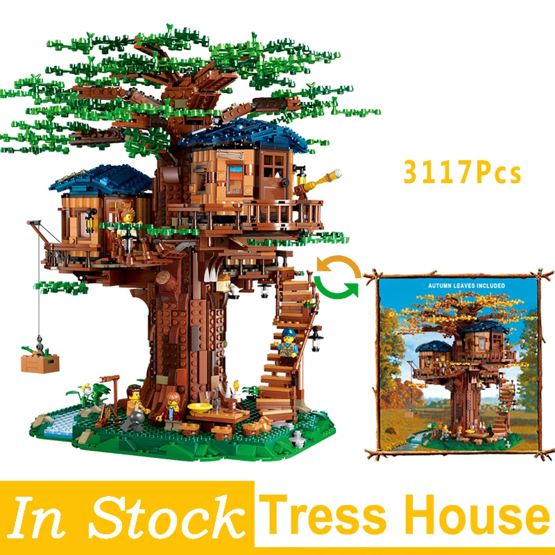 New Tree House Model Blocks 2 Colors Leaves Building Blocks Bricks DIY Set Chirstmas Gifts For Kids Children
New Tree House Model Blocks 2 Colors Leaves Building Blocks Bricks DIY Set Chirstmas Gifts For Kids Children