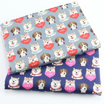 Cute Dog Printed Animals 100% Cotton Twill Fabric For Baby Child, Sewing Quilting Bed Sheet Fabric Handmade Patchwork Cloth
Cute Dog Printed Animals 100% Cotton Twill Fabric For Baby Child, Sewing Quilting Bed Sheet Fabric Handmade Patchwork Cloth