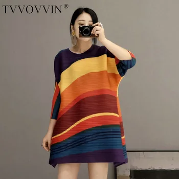 TVVOVVIN 2020 New Spring Round Collar Stripe Hit Color Pullover Dress Womem Vintage Loose Big Size A-line Pleated Dress PD776
TVVOVVIN 2020 New Spring Round Collar Stripe Hit Color Pullover Dress Womem Vintage Loose Big Size A-line Pleated Dress PD776