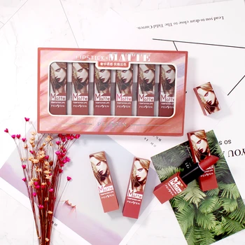 6pcs Velvet Matte Waterproof Lipstick Set Moisturizing Long Lasting Lipstick Beauty Cosmetic 
6pcs Velvet Matte Waterproof Lipstick Set Moisturizing Long Lasting Lipstick Beauty Cosmetic