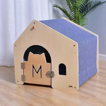 Net red kennel pet room small dog Teddy indoor dog house removable and washable warm wooden doghouse villa
Net red kennel pet room small dog Teddy indoor dog house removable and washable warm wooden doghouse villa