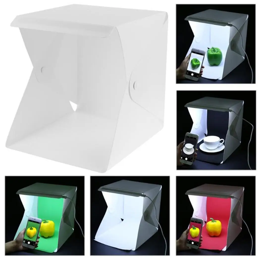 20cm Small Led Mini Lightbox Product Shoot Light Box Easy Used Photo Studio Softbox Photography Box Light Tent Photo Background
20cm Small Led Mini Lightbox Product Shoot Light Box Easy Used Photo Studio Softbox Photography Box Light Tent Photo Background