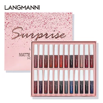 Langmanni 24 Lip Gloss Set Matte Lipstick Waterproof Moisturizing Long Lasting Lip Gloss Gift Set
Langmanni 24 Lip Gloss Set Matte Lipstick Waterproof Moisturizing Long Lasting Lip Gloss Gift Set