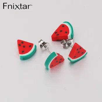 Fnixtar 50Pairs Watermelon Earrings Stainless Steel Soft Clay Earrings 2020 Fashion Statement Earrings For Women's Girls Jewelry
Fnixtar 50Pairs Watermelon Earrings Stainless Steel Soft Clay Earrings 2020 Fashion Statement Earrings For Women's Girls Jewelry