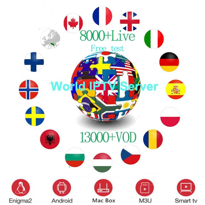 Global IPTV subscription for Android m3u enigma2 mag 8000+ Spanish Arabic UK Channel free 13000+ VOD Smarters IPTV
Global IPTV subscription for Android m3u enigma2 mag 8000+ Spanish Arabic UK Channel free 13000+ VOD Smarters IPTV