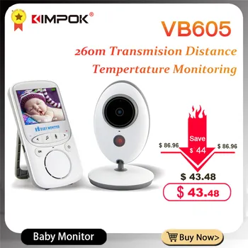 KIMPOK Wireless Audio Video Baby Monitor VB605 Radio Nanny Music Intercom IR 24h Portable Baby Camera Baby Walkie Talkie Baby
KIMPOK Wireless Audio Video Baby Monitor VB605 Radio Nanny Music Intercom IR 24h Portable Baby Camera Baby Walkie Talkie Baby