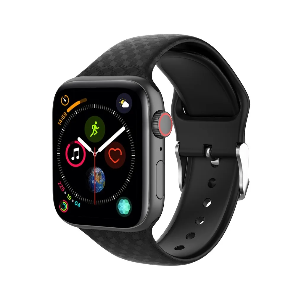 Silicone Texture Band for Apple Watch Series 5 4 3 2 1 Watch Bands 38mm 42mm 40mm 44mm Sport Band for Apple Watch 5 4 44mm 40mm
Silicone Texture Band for Apple Watch Series 5 4 3 2 1 Watch Bands 38mm 42mm 40mm 44mm Sport Band for Apple Watch 5 4 44mm 40mm