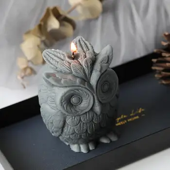 Candle Material Silicone Mould Owl Candle Mold Creative European Style Home Decoration Handmade Scented
Candle Material Silicone Mould Owl Candle Mold Creative European Style Home Decoration Handmade Scented