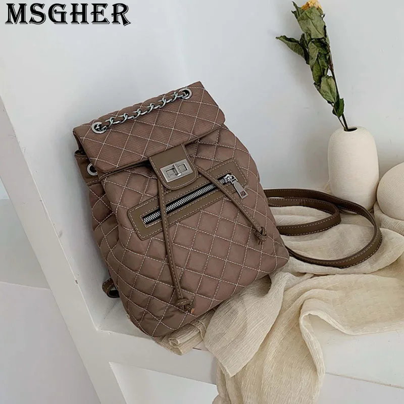 MSGHER Diamond-shaped Solid Thread Women Backpack Classical Practical Student Book Joker Autumn Texture Girl Bag WB3041
MSGHER Diamond-shaped Solid Thread Women Backpack Classical Practical Student Book Joker Autumn Texture Girl Bag WB3041