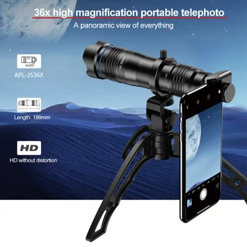 With Tripod Camping Concert Easy Install Hiking Universal High Power Adjustable Telephoto Lens Kit 36x HD Travel Fishing
With Tripod Camping Concert Easy Install Hiking Universal High Power Adjustable Telephoto Lens Kit 36x HD Travel Fishing