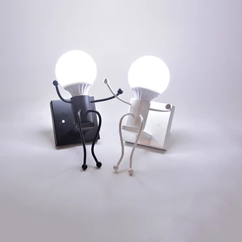 Modern Iron LED Wall Light Color Fixtures Bedroom Corridor Bar Restaurant Hotel Cartoon Robot LED Modern Wall Lamp Wall Sconce
Modern Iron LED Wall Light Color Fixtures Bedroom Corridor Bar Restaurant Hotel Cartoon Robot LED Modern Wall Lamp Wall Sconce
