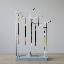 Brosse prix fer Art Oriental rêve fer Art stylo Rack nouveau Style chinois bibliothèque fournitures chargement doux métal artisanat(China)