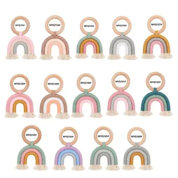 OOTDTY 1PC Christmas Baby Rainbow Teething Ring Safety Wooden Teether For Children Kids Baby Care Accessory Shower Gifts
OOTDTY 1PC Christmas Baby Rainbow Teething Ring Safety Wooden Teether For Children Kids Baby Care Accessory Shower Gifts