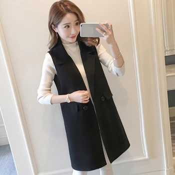 Classic Women Long Blazer Vest Elegant Office Lady Coat Female Waistcoat Causal Suits Sleeveless Coat Summer Plus Size
Classic Women Long Blazer Vest Elegant Office Lady Coat Female Waistcoat Causal Suits Sleeveless Coat Summer Plus Size