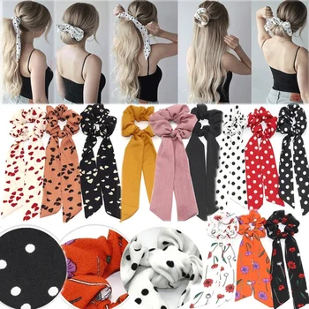 Polka dot printed fabric hair band double ponytail floating towel hair rope hair accessories hair band
Polka dot printed fabric hair band double ponytail floating towel hair rope hair accessories hair band
