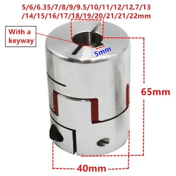 free shipping CNC Flexible Jaw Spider Plum Coupling Shaft Coupler D40 L65mm 14/17mm With a keyway 5mm at one end
free shipping CNC Flexible Jaw Spider Plum Coupling Shaft Coupler D40 L65mm 14/17mm With a keyway 5mm at one end