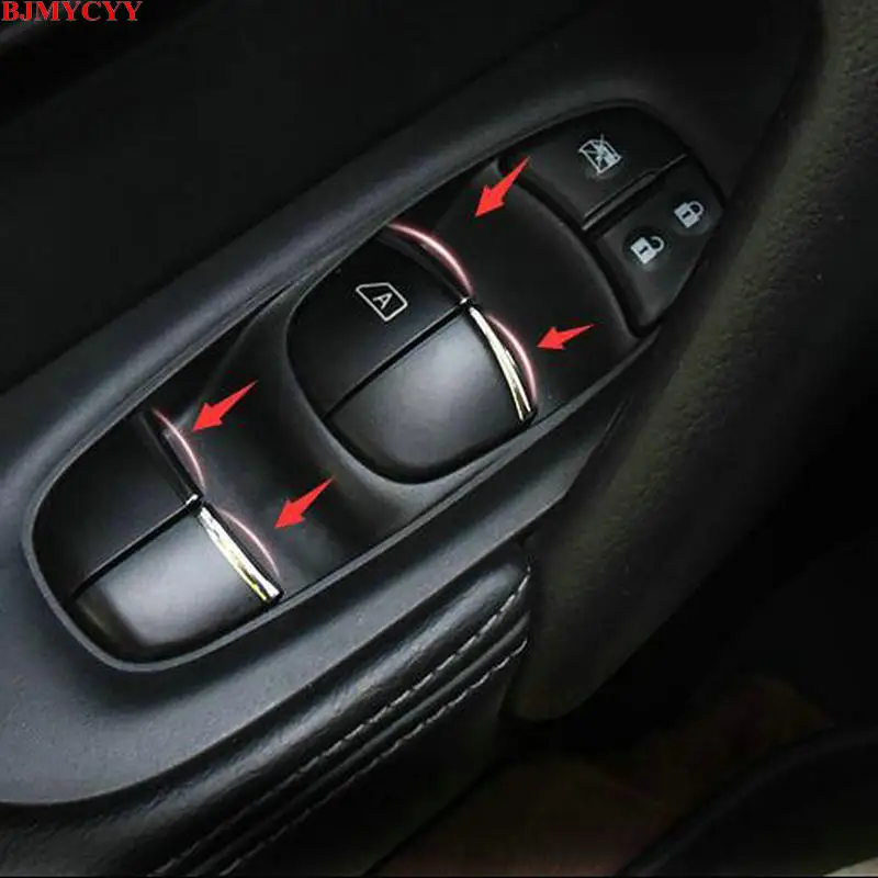 BJMYCYY car styling ABS 7PCS/SET Car window lift buttons decorate sequins For Nissan Qashqai J11 2016-2018 car accessories
BJMYCYY car styling ABS 7PCS/SET Car window lift buttons decorate sequins For Nissan Qashqai J11 2016-2018 car accessories