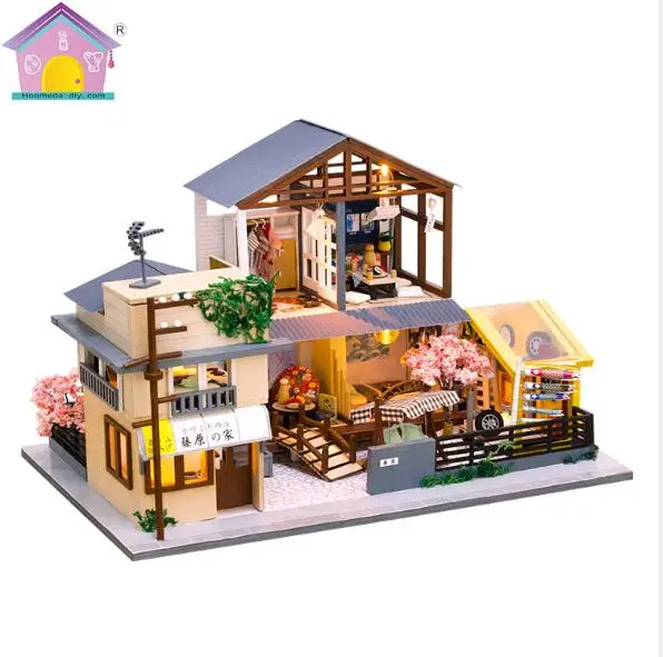 Фото Модель кукольного домика сделай сам большого размера деревянная миниатюрная